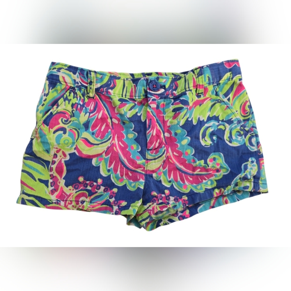 Lilly Pulitzer Girls Size 10 Mini Callahan Shorts 100% Cotton RN# 88189
